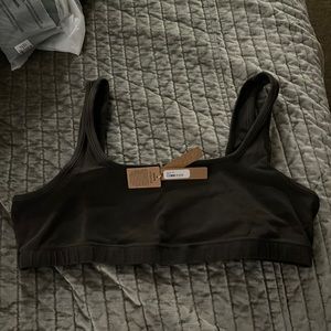 SKIMS NWT outdoor wide neck bralette espresso size 3x